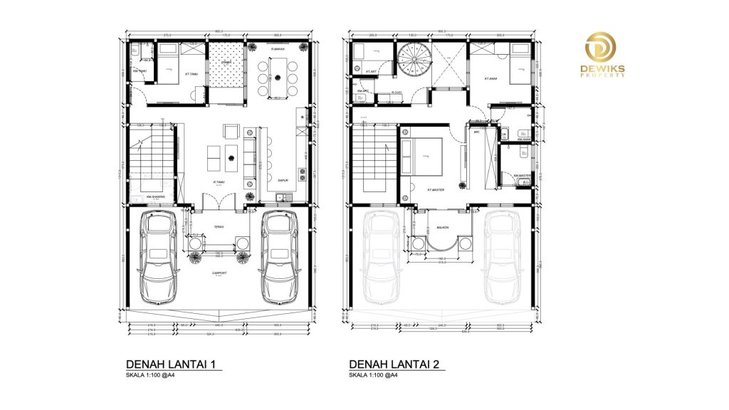 Rumah di Casarena Jagakarsa Jakarta Selatan, Denah,1