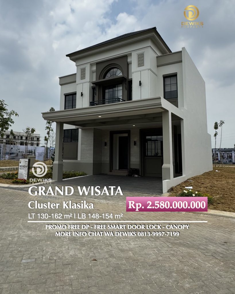 Dijual Rumah Cluster Di Grand Wisata Bekasi Harga Promo