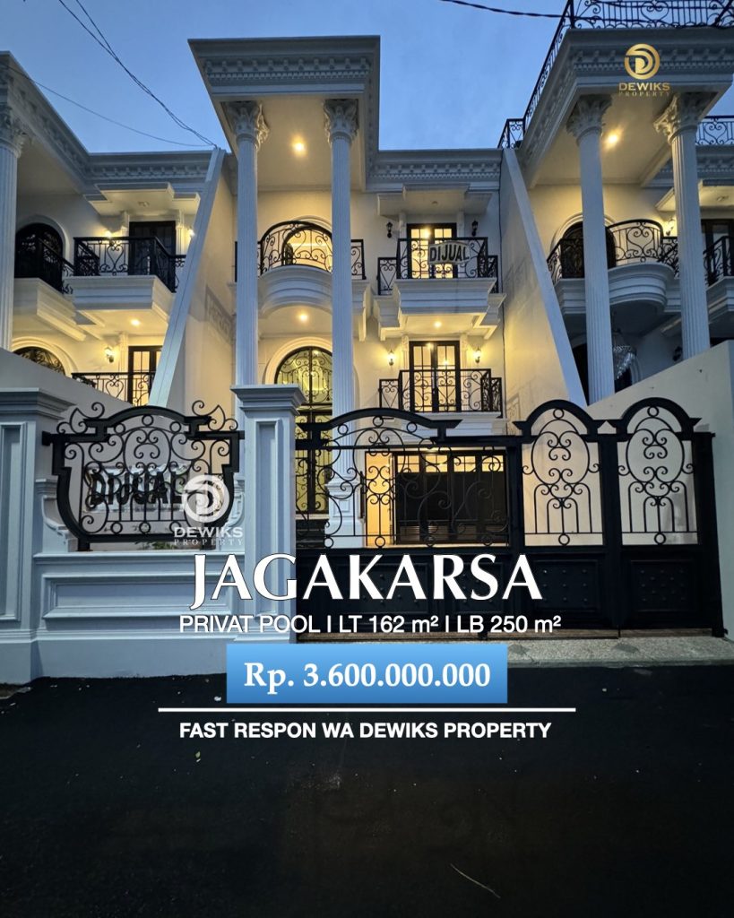 Rumah Dijual di Jagakarsa Jakarta Selatan Desain Classic Mega