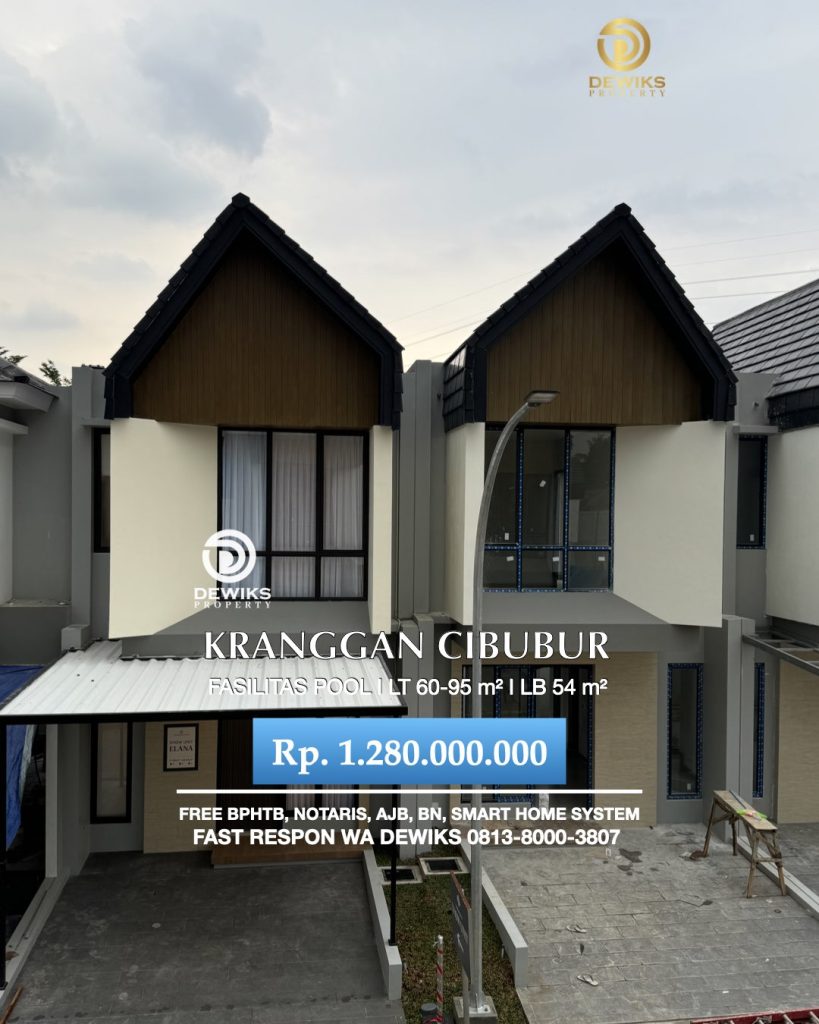 Rumah Premier Estate 3 Kranggan Cibubur Tipe Elana