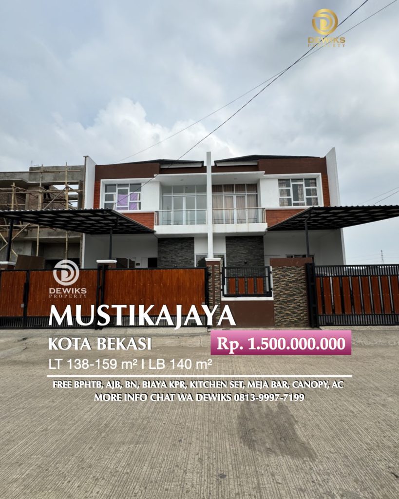 Rumah di Mustikajaya Mustikasari Bekasi Free Biaya