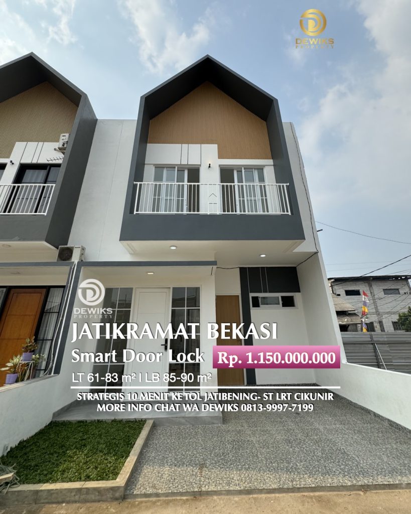 Jual Rumah Murah di Jatikramat Bekasi Akses 2 mobil