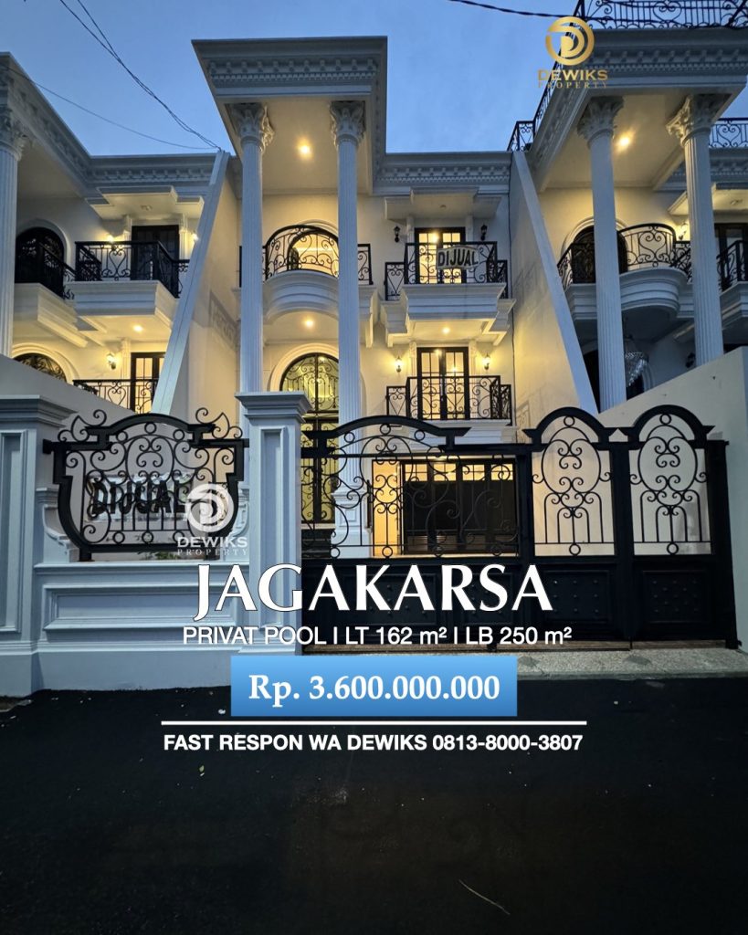 Rumah Classic Baru Privat Pool di Jagakarsa Jakarta Selatan