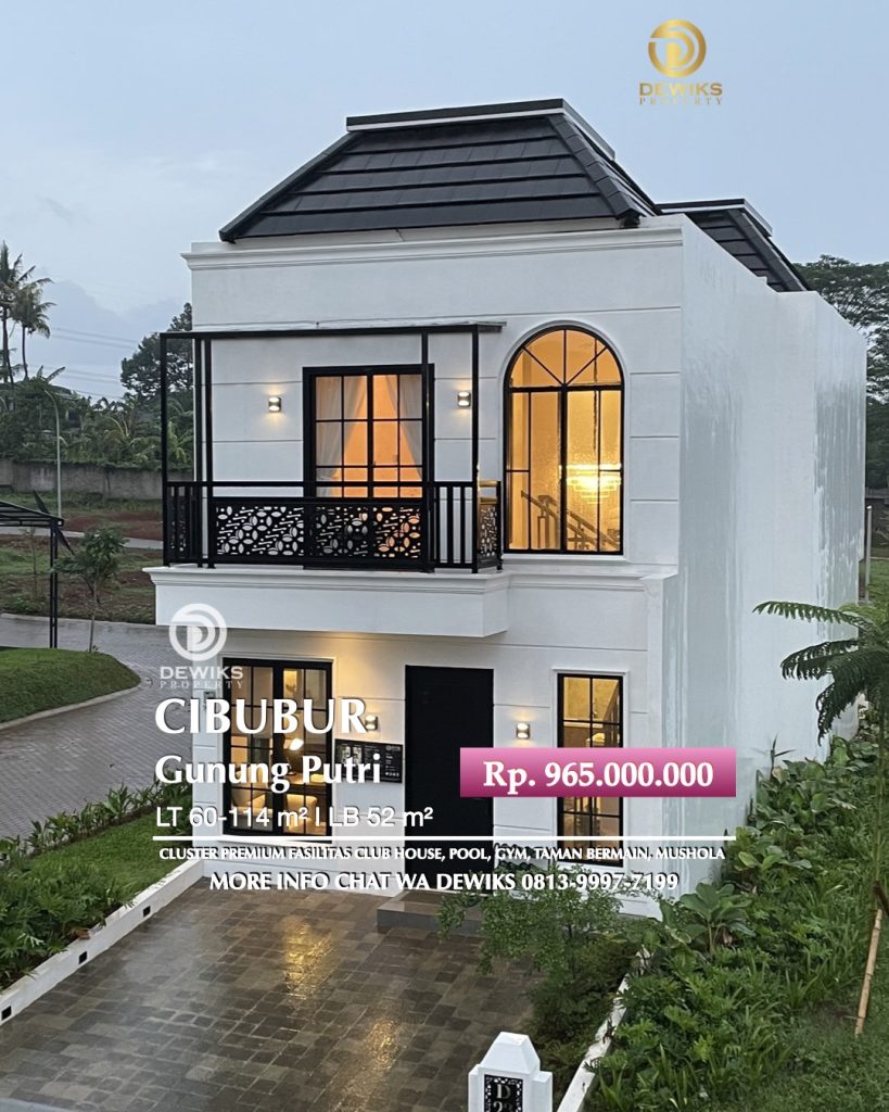 Rumah Dijual di Cibubur Free Biaya KPR Tanpa DP