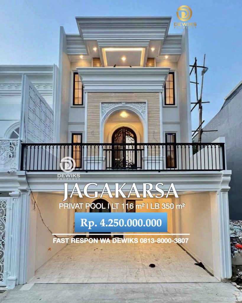 Rumah Privat pool Di Jagakarsa Jakarta Selatan Siap Huni