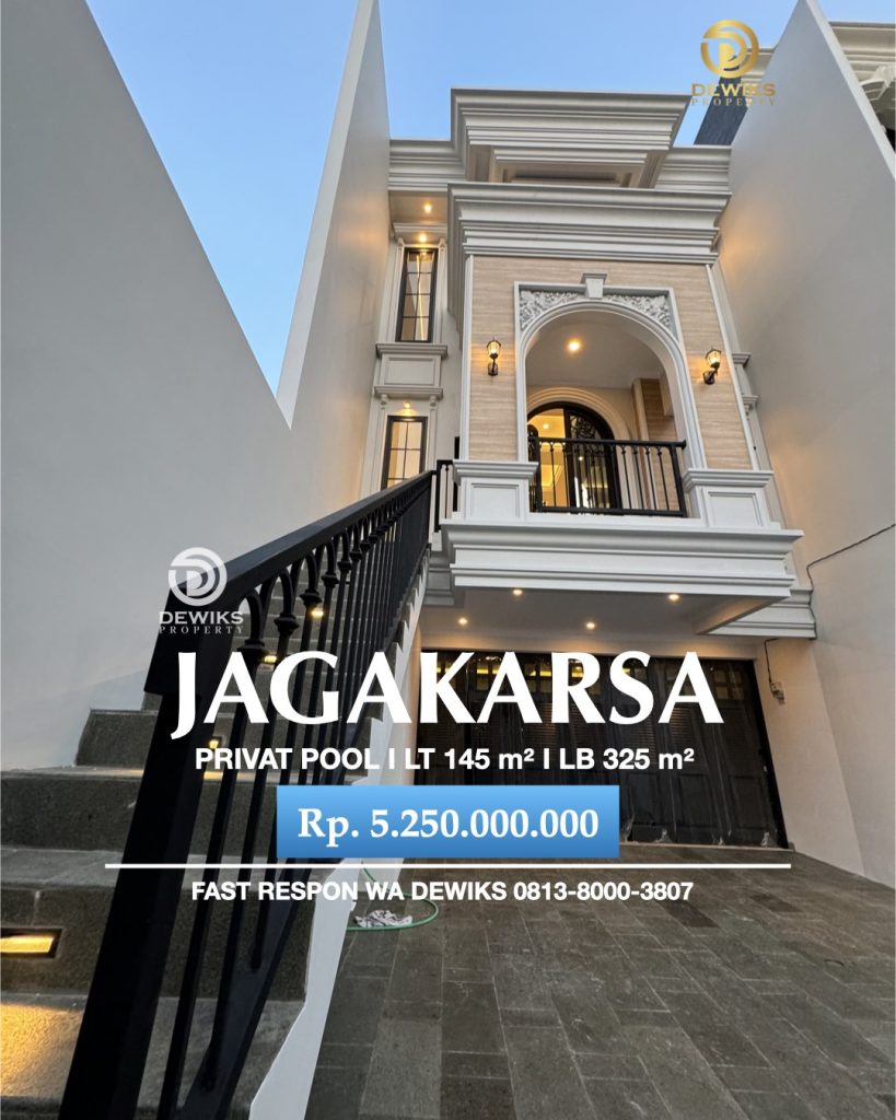 rumah kolam renang di jagakarsa jakarta selatan