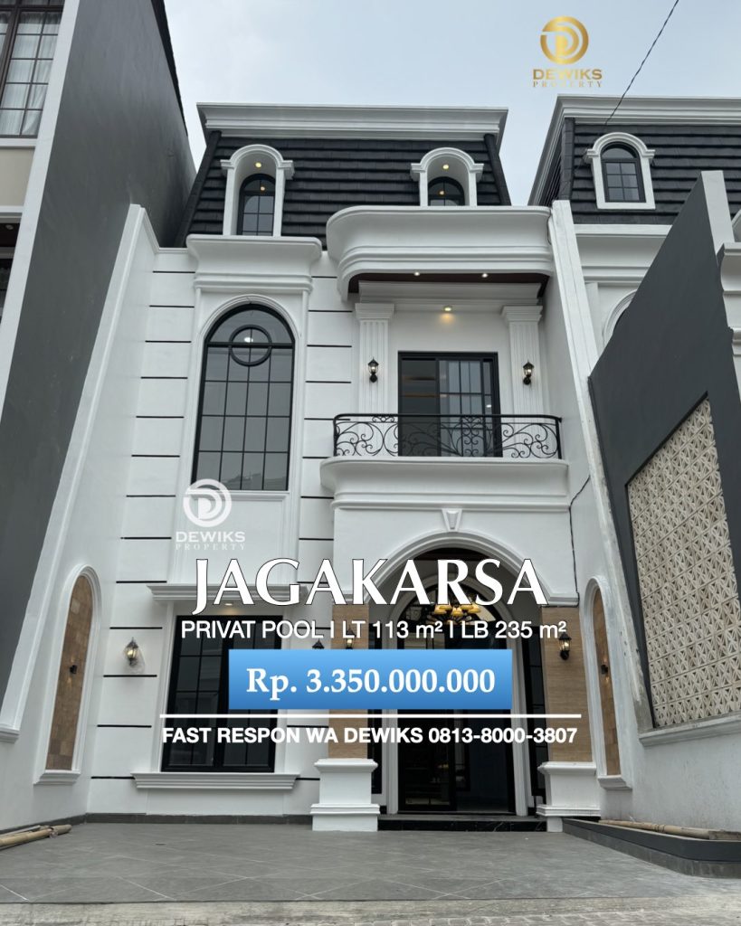 rumah privat pool di jagakarsa jakarta selatan