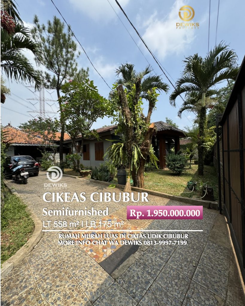 Jual Rumah Luas Di Cikeas Udik Bogor