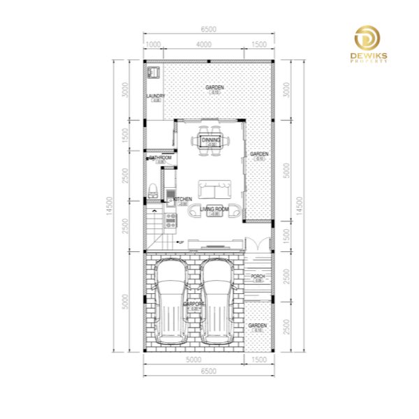 rumah di jatibening bekasi,denah