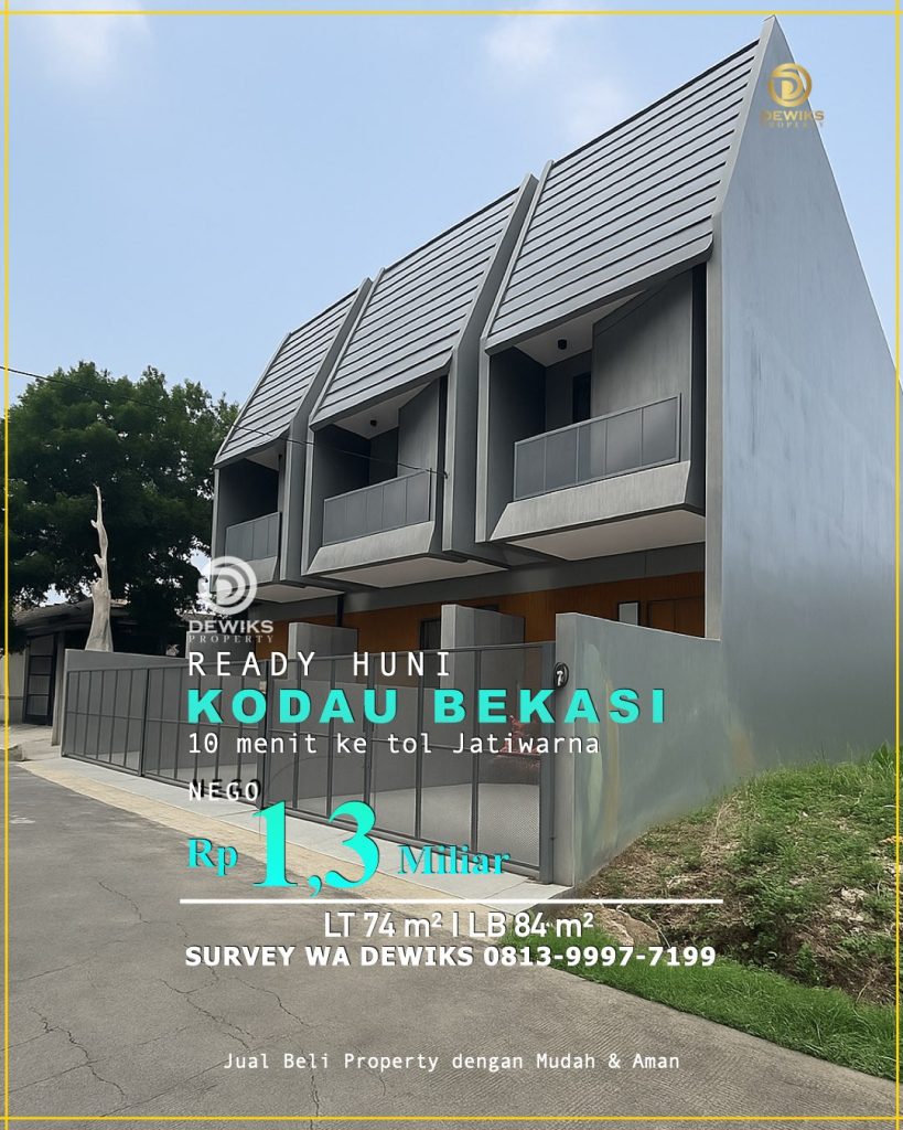 rumah di jatiwarna bekasi murah lt 74m2