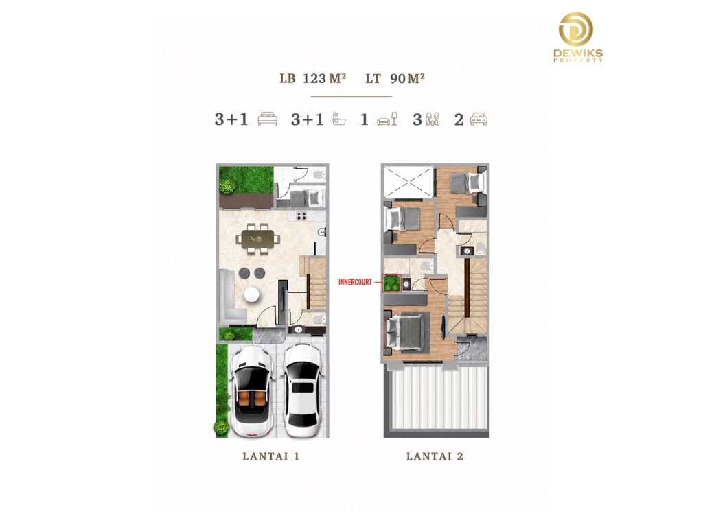 Cluster Bukit Podomoro Jakarta Denah Tipe 5
