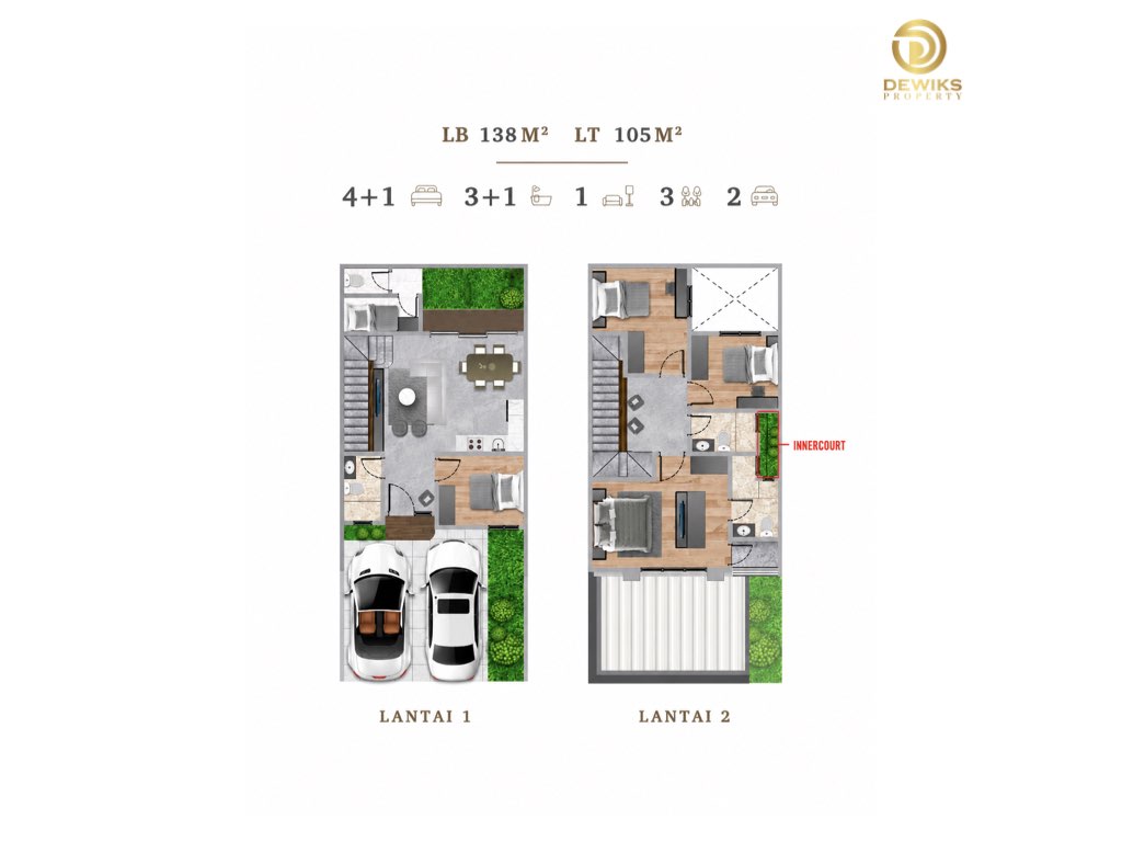 Cluster Bukit Podomoro Jakarta Denah Tipe 6