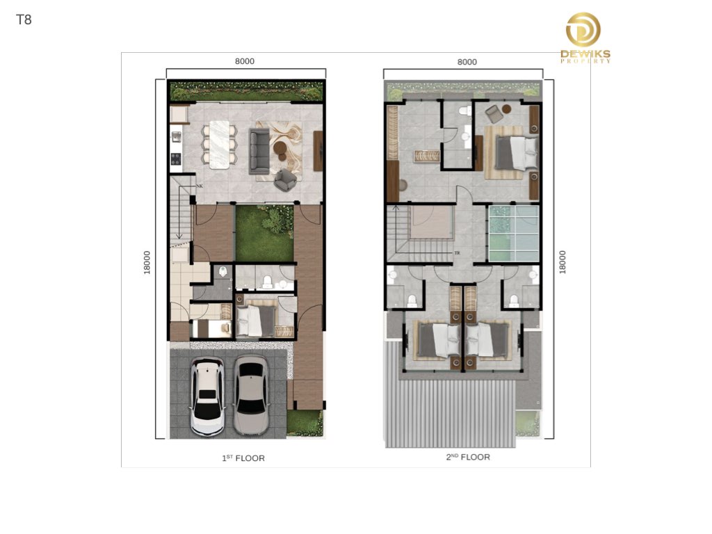 Denah Rumah Cluster Giva T 8