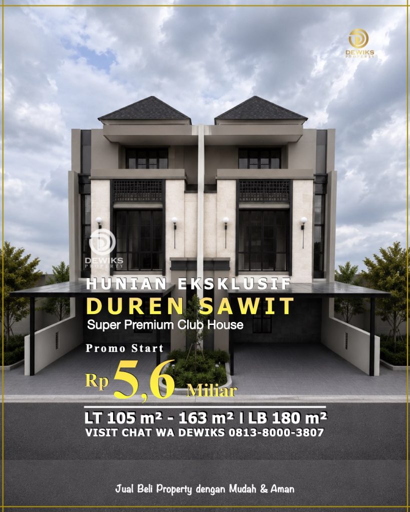 Rumah Mewah Private Lift di Bukit Podomoro Jakarta Tipe 7art