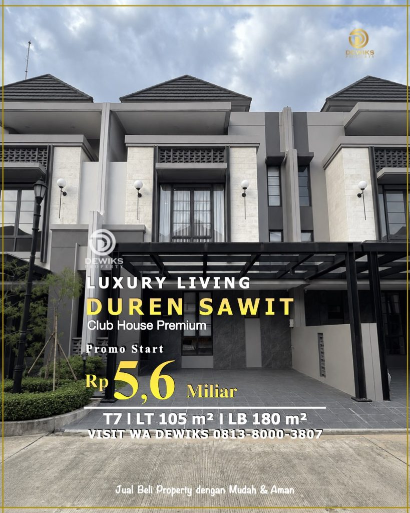 Rumah Mewah di Bukit Podomoro Jakarta Tipe 7