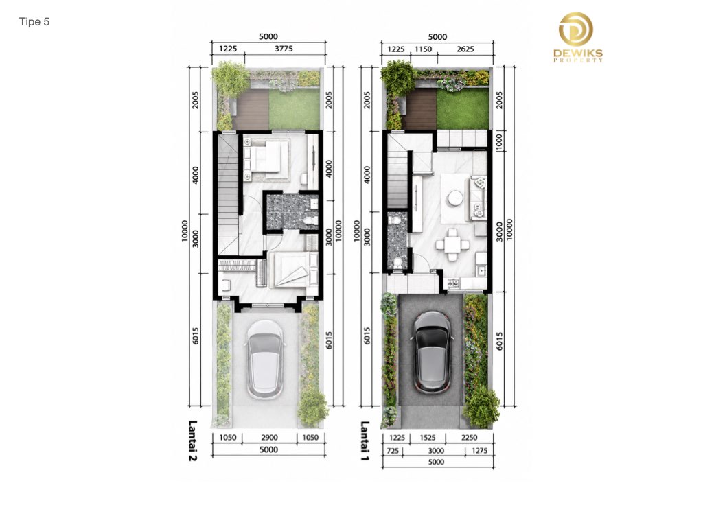 denah cluster nahara cimanggis golf estate tip 5