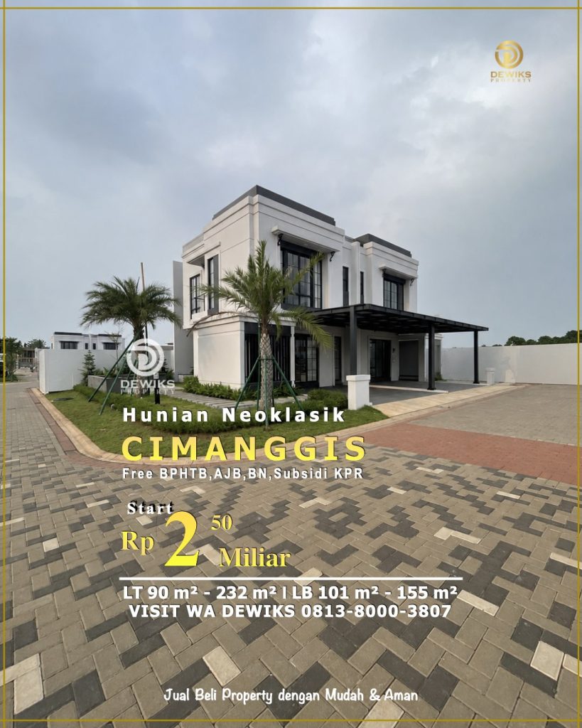 rumah cluster omnia di cimanggis golf estate tipe 8