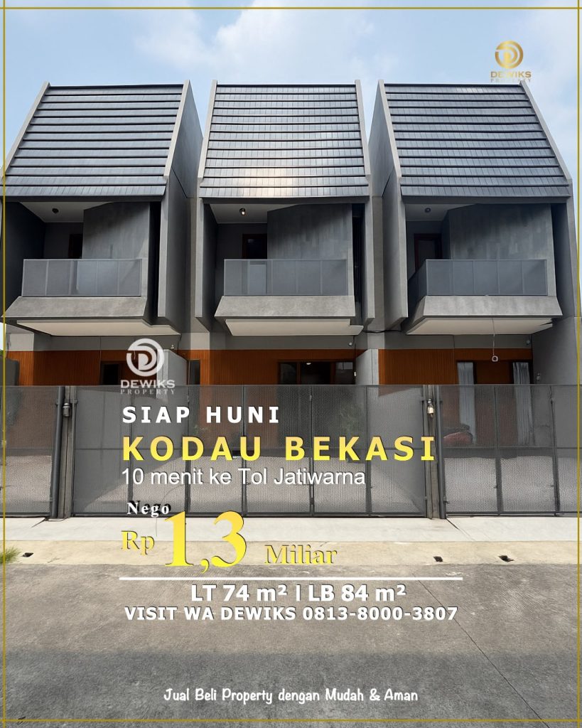 rumah di kodau jatiwarna bekasi siap huni