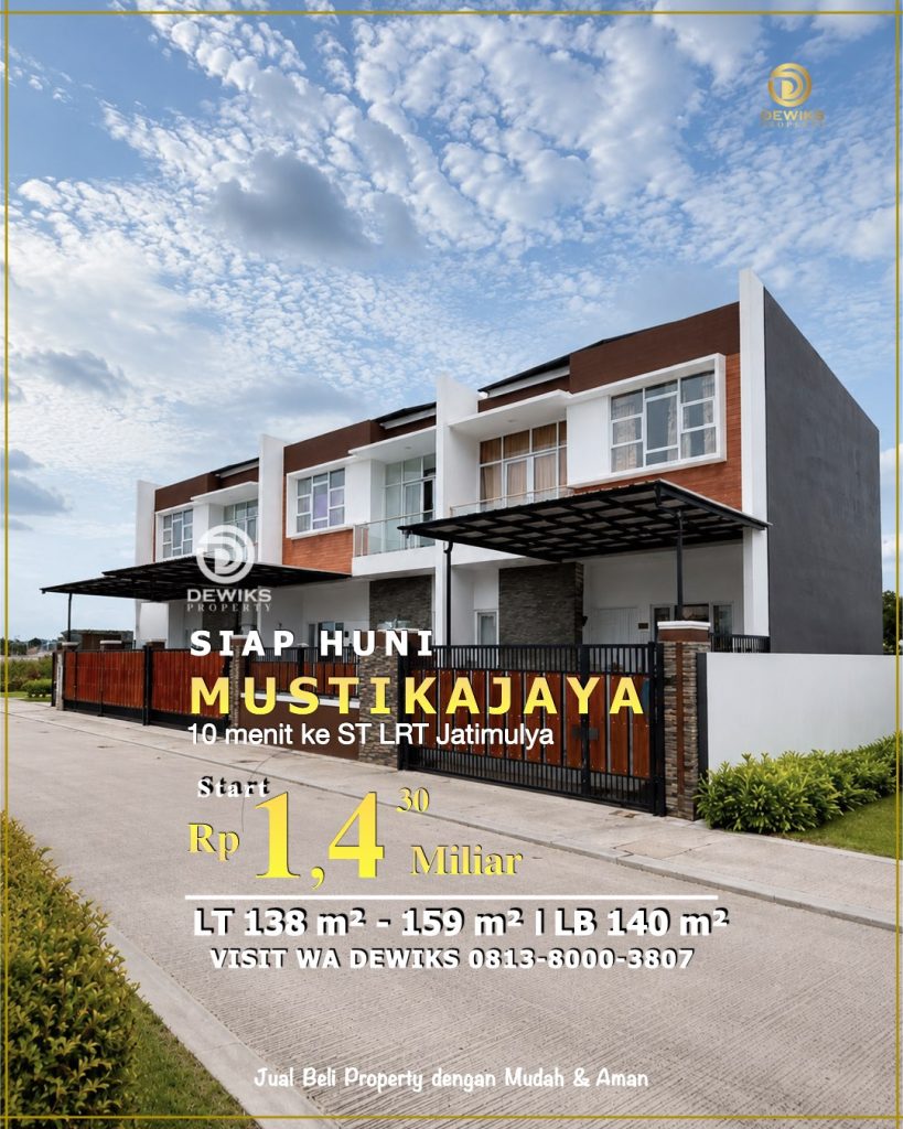 rumah di mustikajaya bekasi siap huni