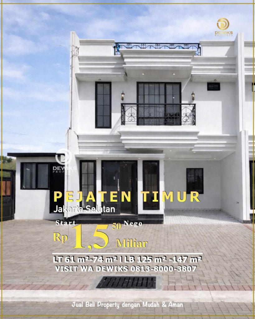 rumah di pejaten timur jakarta selatan