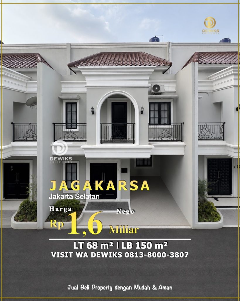 rumah murah di jagakarsa jakarta selatan luas tanah 66m2 di kemenyan