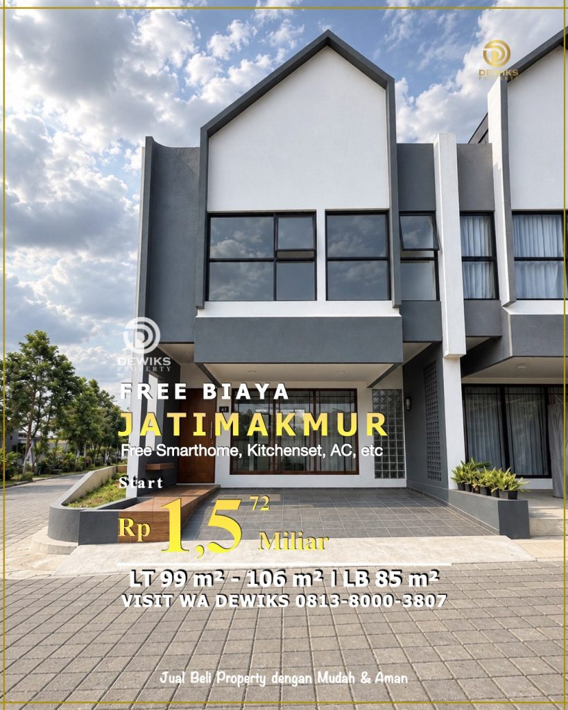 rumah murah di jatimakmur free biaya,